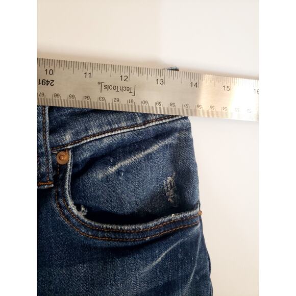 STS Blue Size 27 Women's Jeans Alicia High Rise Cropped Raw Hem Button Fly - Picture 8 of 12